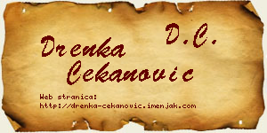 Drenka Čekanović vizit kartica